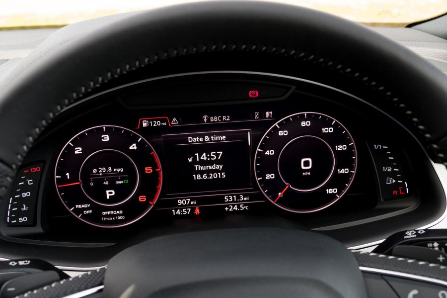 Панель приборов Audi Q7 TDI Quattro S-Line (4M) 2015 года  (UK) (фото 23 из 40)